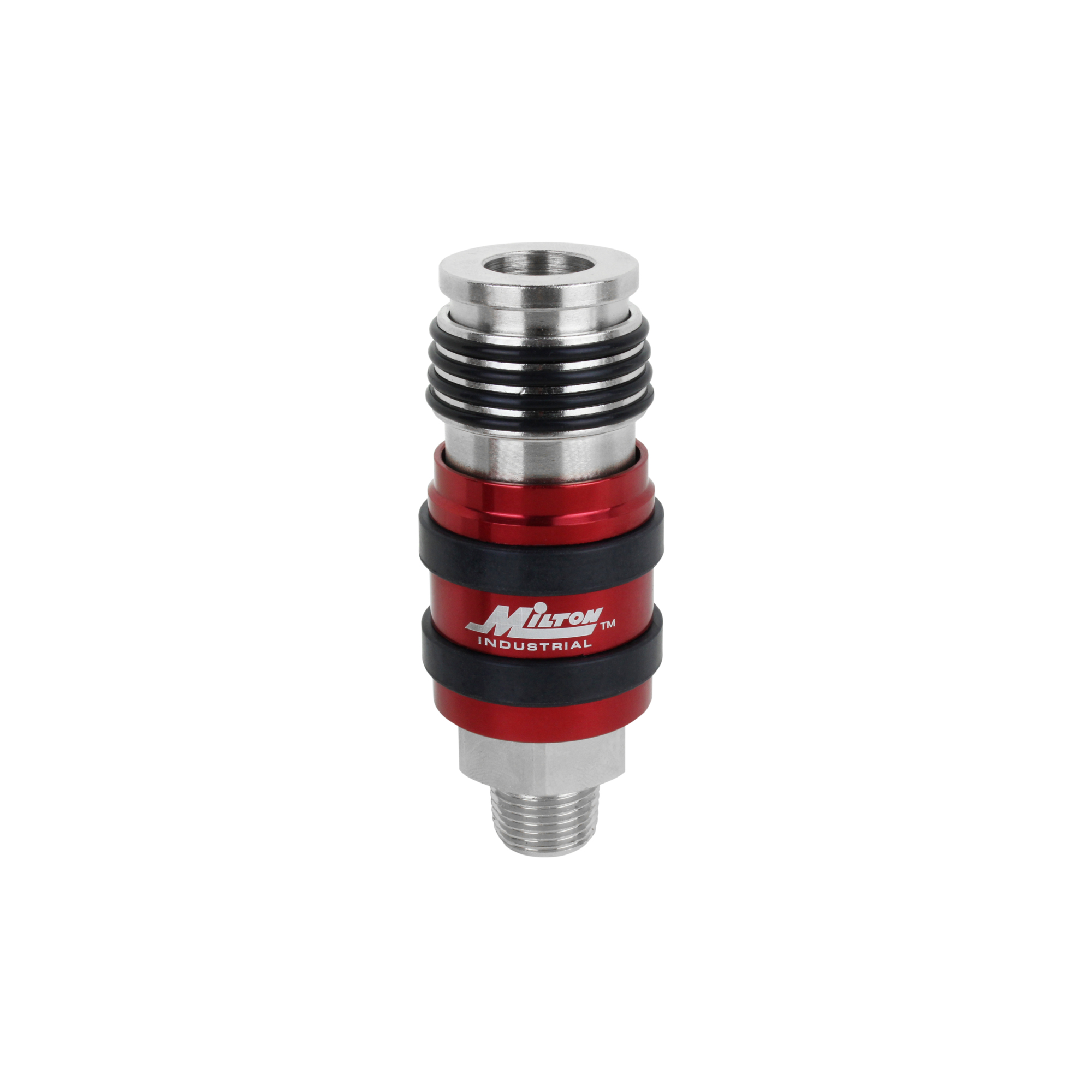Milton, Safety Exh Coup, 3/8in. Body, 3/8in. MNPT, Coupler Size 3/8 in, Model# s-1759